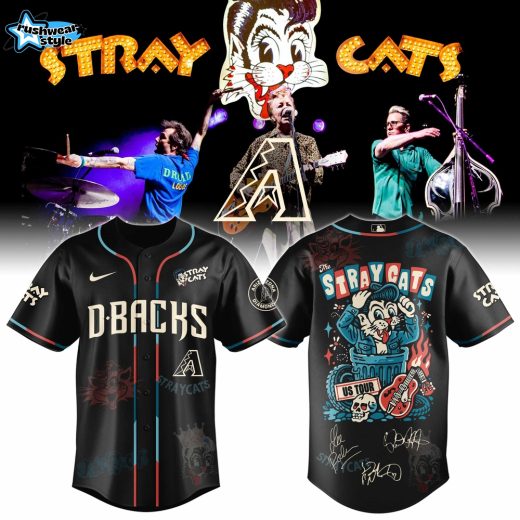 Arizona Diamondbacks Special Stray Cats US Tour 2026 Limited Edition Jersey