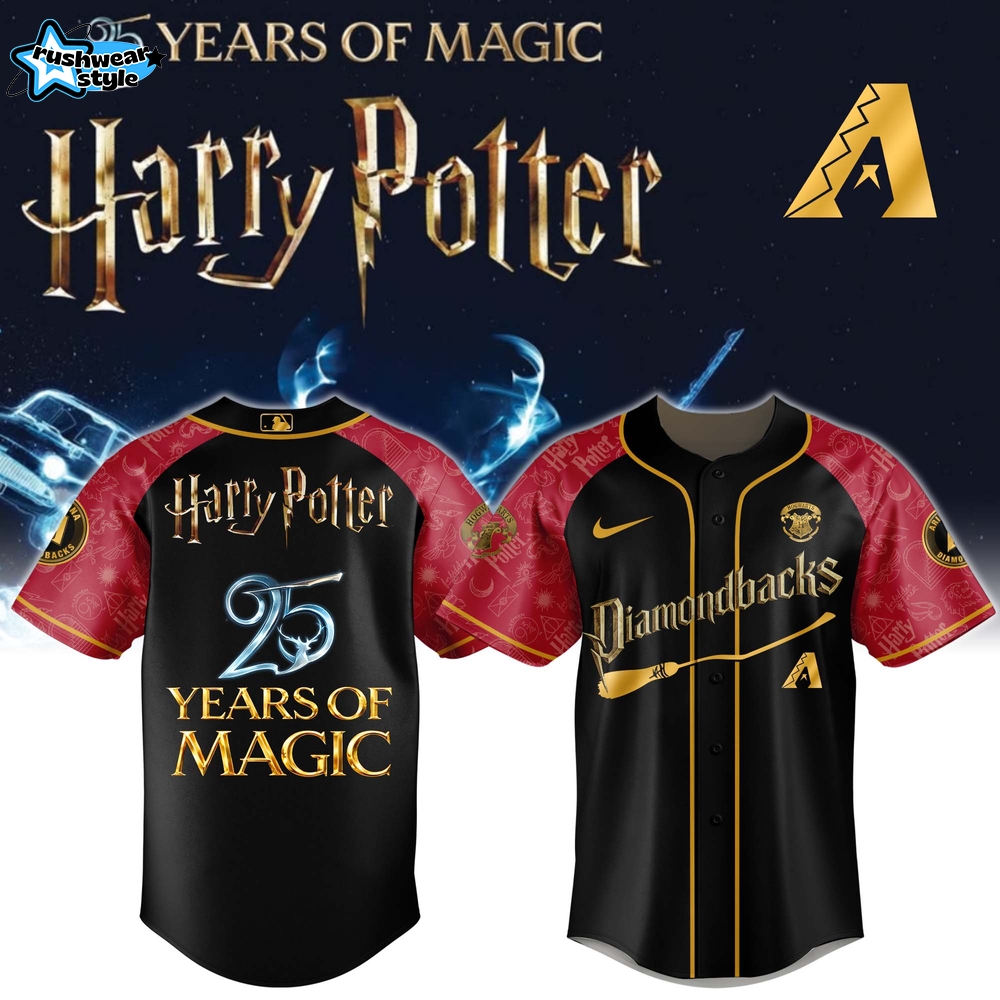 Arizona Diamondbacks x Harry Potter 25 Years of Magic Game Night 2026 Jersey Limited Edition Selling Out Fast Ver2 Arizona Diamondbacks x Harry Potter 25 Years of Magic Game Night 2026 Jersey Limited Edition Selling Out Fast Ver2