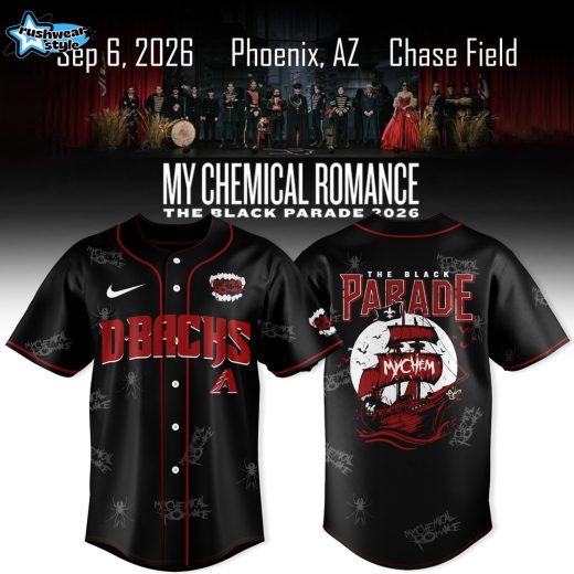 Arizona Diamondbacks x My Chemical Romance The Black Parade 2026 Exclusive Jersey