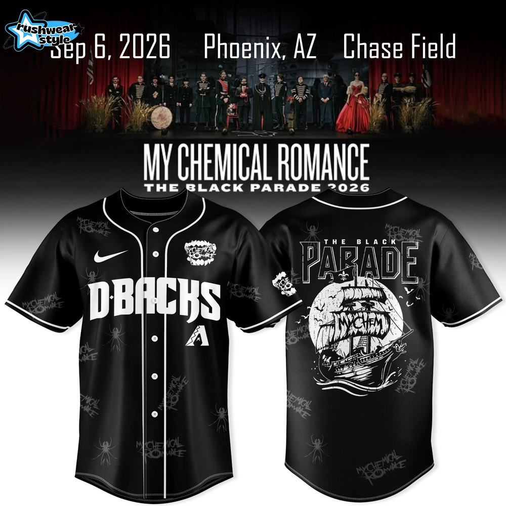 Arizona Diamondbacks x My Chemical Romance The Black Parade 2026 Exclusive Jersey Arizona Diamondbacks x My Chemical Romance The Black Parade 2026 Exclusive Jersey