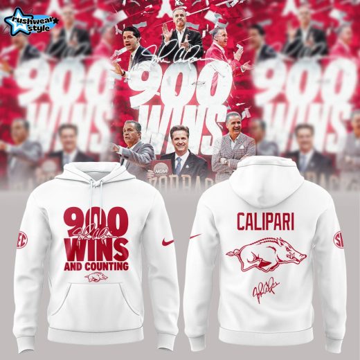 Arkansas Razorbacks Basketball Coach John Calipari 900 wins and counting Hoodie 2026