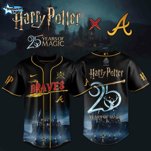 Atlanta Braves Harry Potter 25th Anniversary Magic Baseball Jersey – New Edition