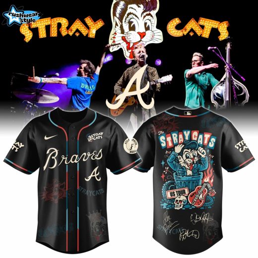 Atlanta Braves Special Stray Cats US Tour 2026 Limited Edition Jersey