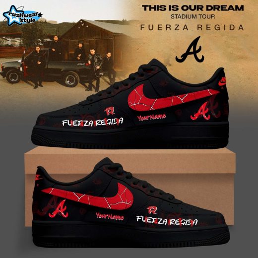 Atlanta Braves x Fuerza Regida 2026 Stadium Tour AF1 Inspired Sneaker
