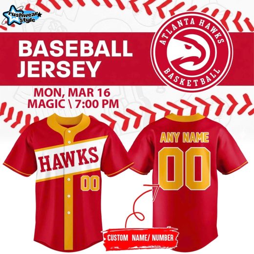 Atlanta Hawks Baseball Jersey Customize 2026