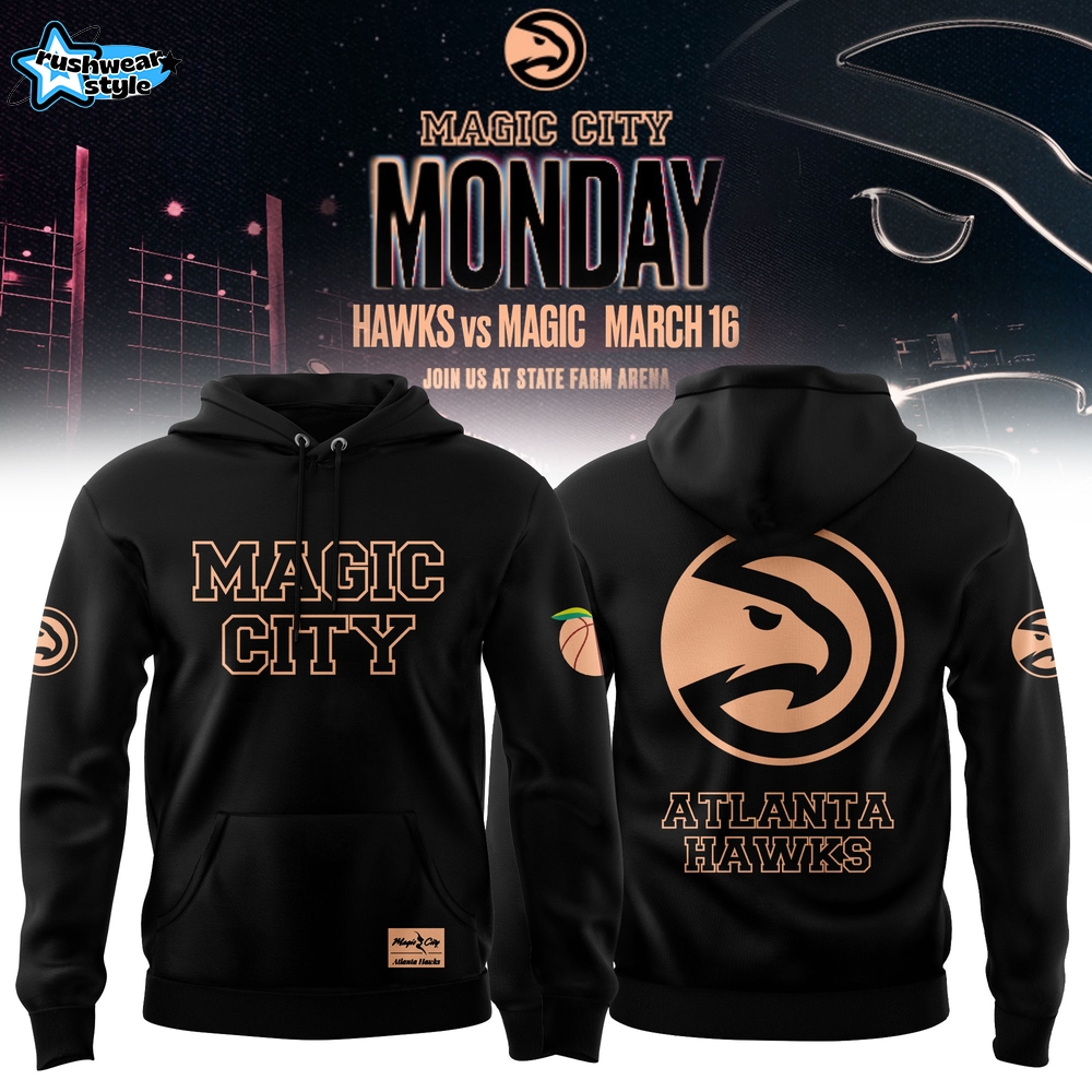 Atlanta Hawks x Magic City 2026 Blackout Pullover Hoodie Atlanta Hawks x Magic City 2026 Blackout Pullover Hoodie