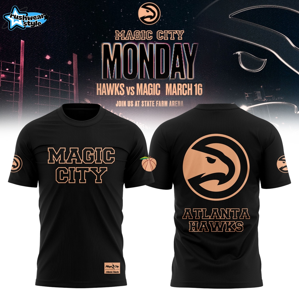 Atlanta Hawks x Magic City 2026 Graphic Fan T-Shirt Atlanta Hawks x Magic City 2026 Graphic Fan T-Shirt