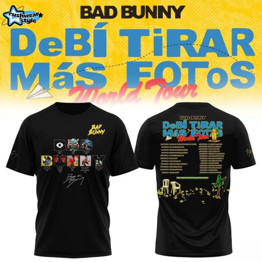 BAD BUNNY – DeBÍ TiRAR MáS FoToS 2026 Tour 3D Fan Shirt Ver6