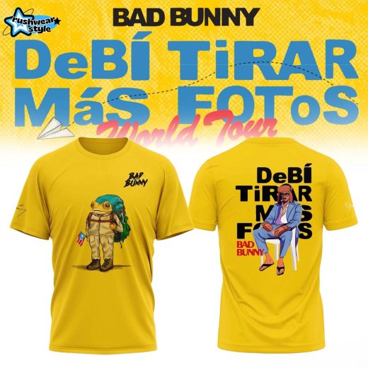 BAD BUNNY – DeBÍ TiRAR MáS FoToS Tour 2026 Premium 3D Shirt Ver3