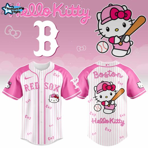 Boston Red Sox Hello Kitty 2026 Limited Edition MLB Jersey Ver 2