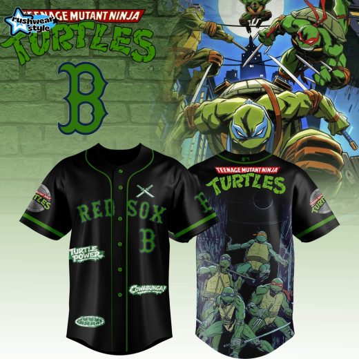 Boston Red Sox MLB x Teenage Mutant Ninja Turtles Custom Design 2026 Limited Edition Jersey