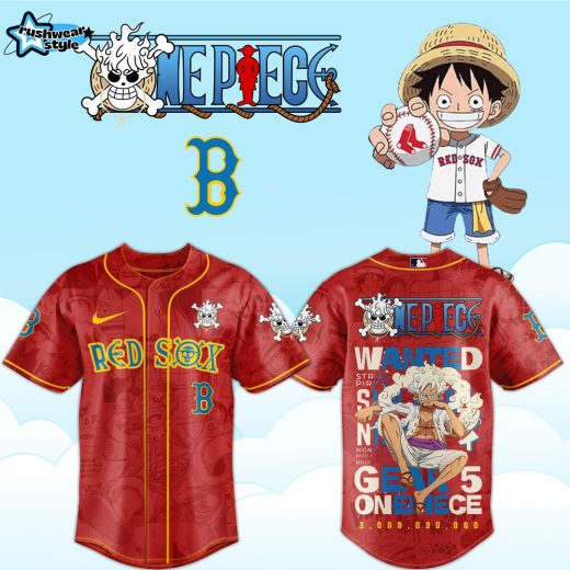 Boston Red Sox x One Piece Luffy 2026 Jersey Ver4