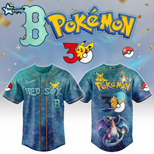 Boston Red Sox x Pokémon 2026 Special Event Baseball Jersey