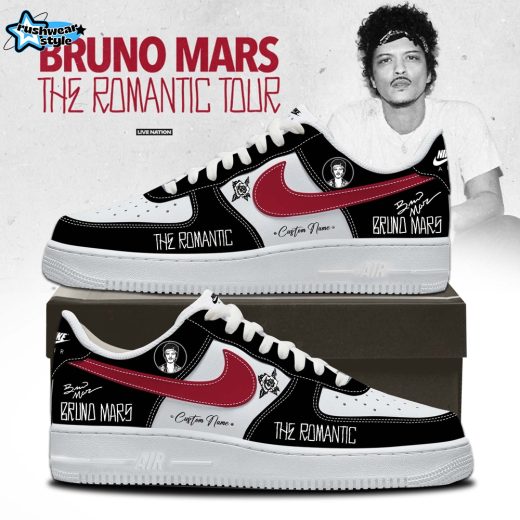Bruno Mars “The Romantic Tour” Limited Signature Edition Custom Sneakers 1