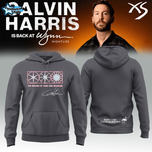 Calvin Harris I’m Back Signature Gray Pullover Hoodie