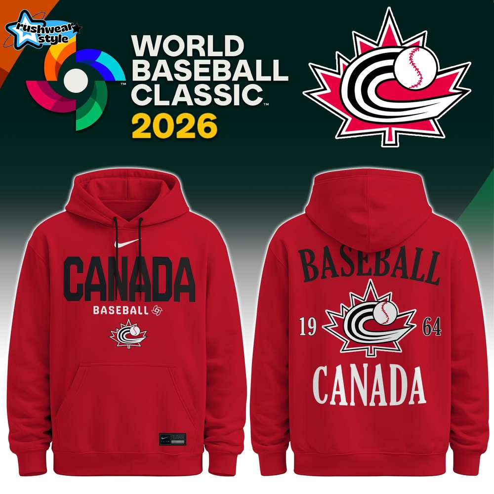 Canada national baseball team 2026 Limited Edition Red Fan Hoodie Canada national baseball team 2026 Limited Edition Red Fan Hoodie