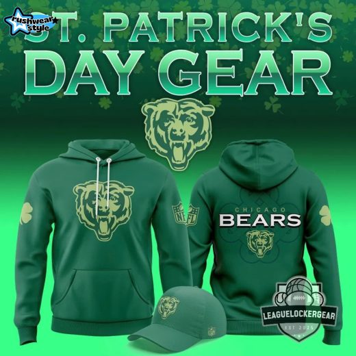Chicago Bears St. Patrick’s Day Hoodie 2026