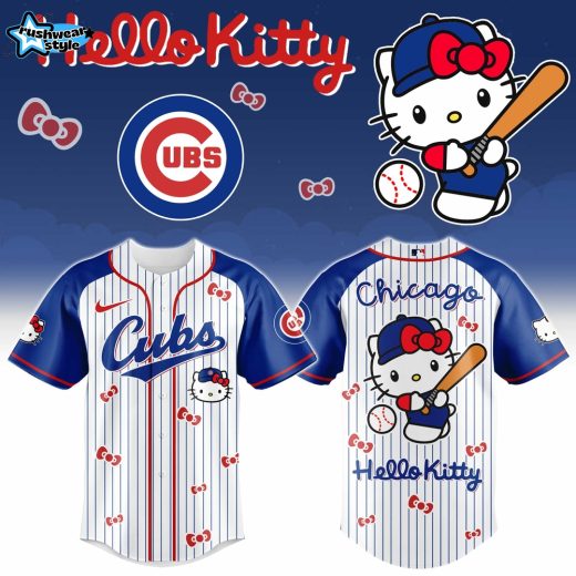 Chicago Cubs Hello Kitty 2026 Special Edition Baseball Jersey