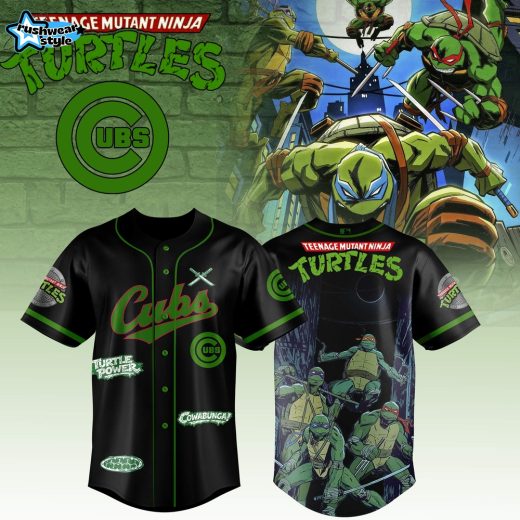 Chicago Cubs MLB x Teenage Mutant Ninja Turtles Custom Design 2026 Limited Edition Jersey