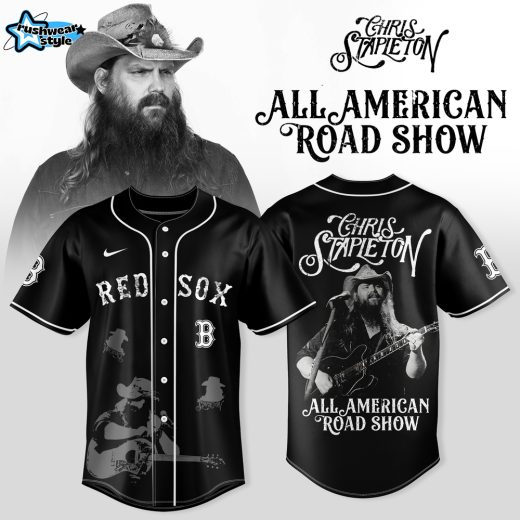 Chris Stapleton All-American Road Show Boston Red Sox Country Concert Tour Baseball Jersey