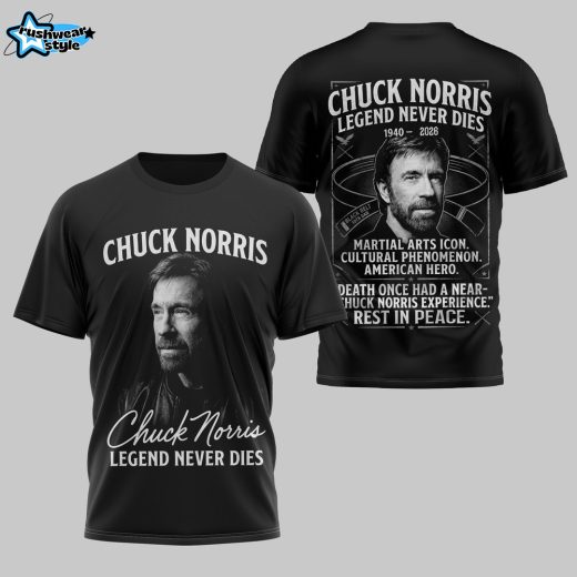 Chuck Norris Legend Never Dies 3D Shirt