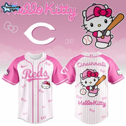 Cincinnati Reds Hello Kitty 2026 Limited Edition MLB Jersey Ver 2