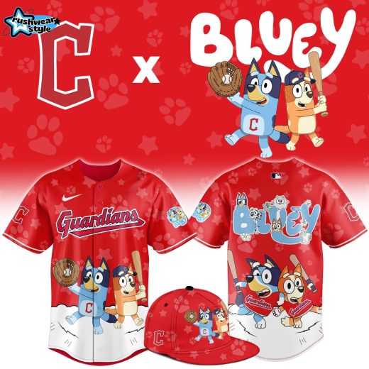 Cleveland Guardians Bluey Night Game Limited Baseball Jersey