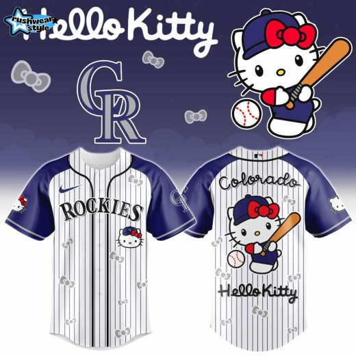 Colorado Rockies Hello Kitty 2026 Special Edition Baseball Jersey