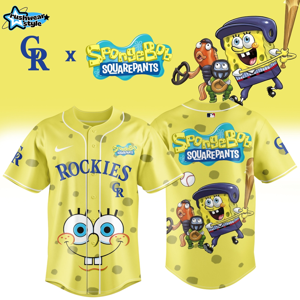 Colorado Rockies MLB x SpongeBob SquarePants 2026 Edition Jersey Colorado Rockies MLB x SpongeBob SquarePants 2026 Edition Jersey