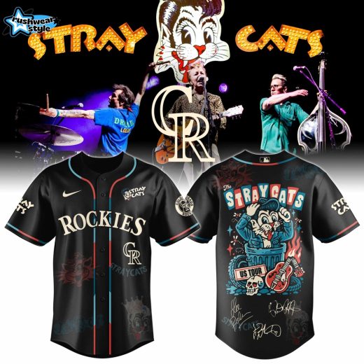 Colorado Rockies Special Stray Cats US Tour 2026 Limited Edition Jersey