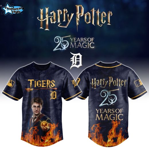 Detroit Tigers Harry Potter 25th Anniversary Magic Baseball Jersey – New Release
