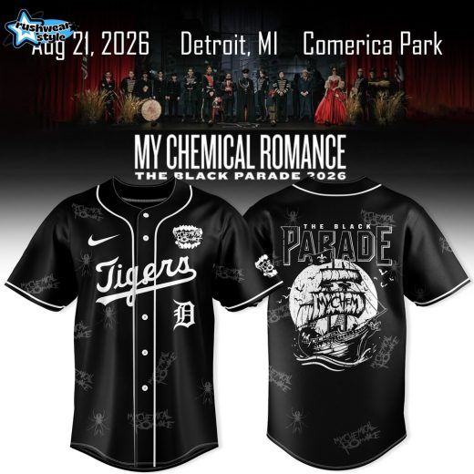Detroit Tigers x My Chemical Romance The Black Parade 2026 Exclusive Jersey Collection