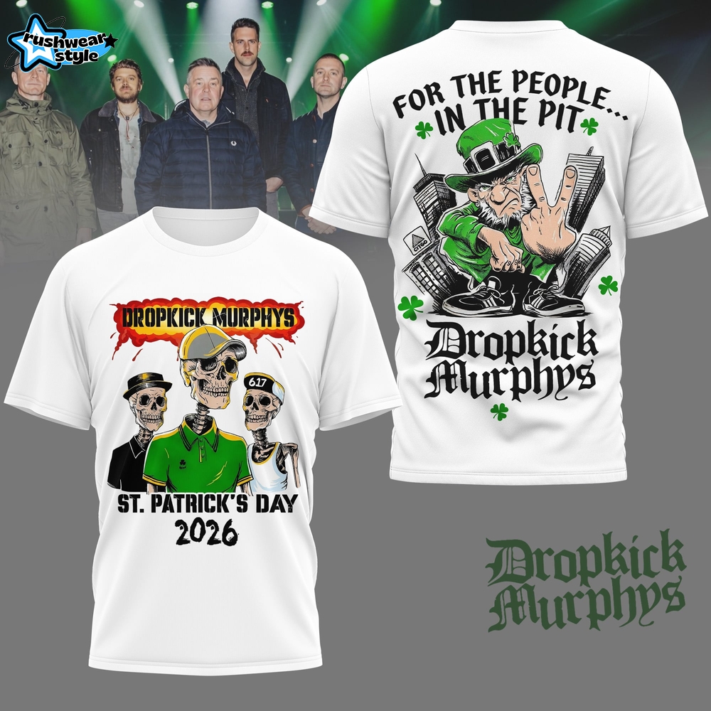 Dropkick Murphys St. Patrick’s Day 2026 For The Pit Fans 3D Shirt Dropkick Murphys St. Patrick’s Day 2026 For The Pit Fans 3D Shirt
