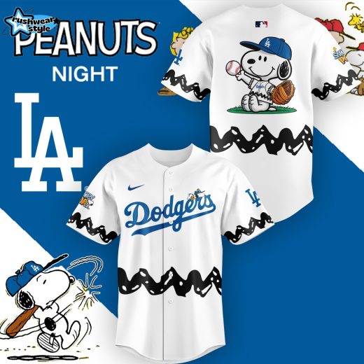 Exclusive Los Angeles Dodgers x Peanuts Collaboration Night Jersey