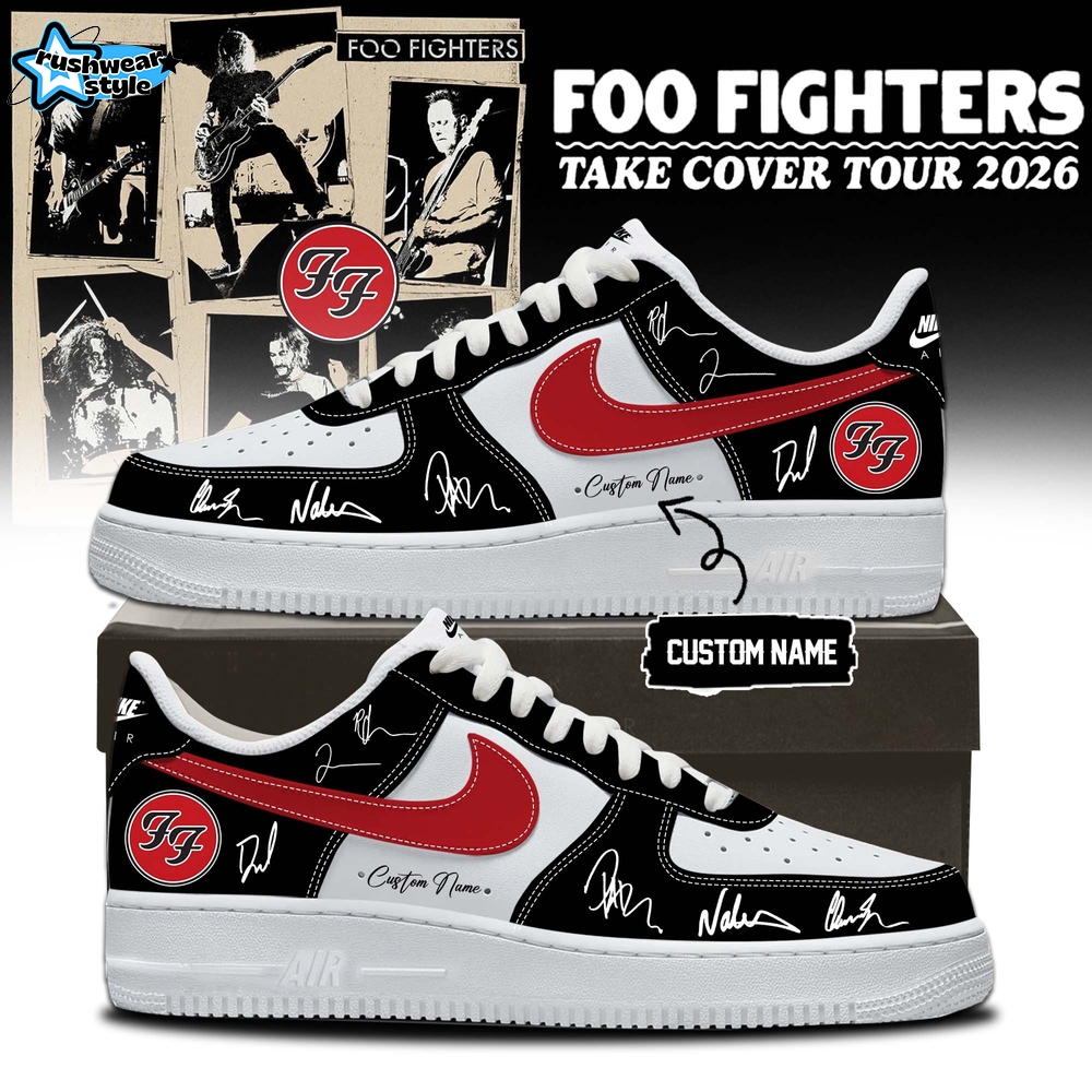Foo Fighters Take Cover Tour 2026 Exclusive Signature Shoes V2 Foo Fighters Take Cover Tour 2026 Exclusive Signature Shoes V2