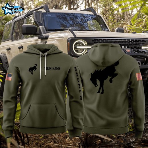 Ford Bronco Unisex Hoodie Custom Name 2026