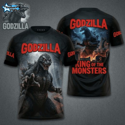 Godzilla King of the Monsters 3D Tshirt 2026