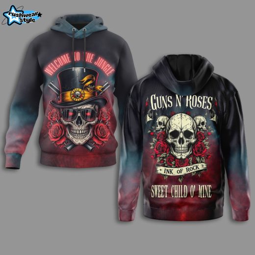 Guns N' Roses "Welcome to the Jungle" 3D Hoodie Limited Edition
