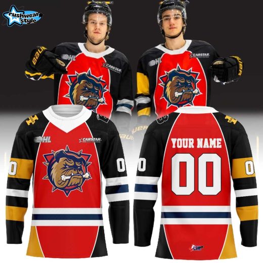 Hamilton Bulldogs Michael Andlauer Legacy Tribute Hockey Jersey Custom Name & Number
