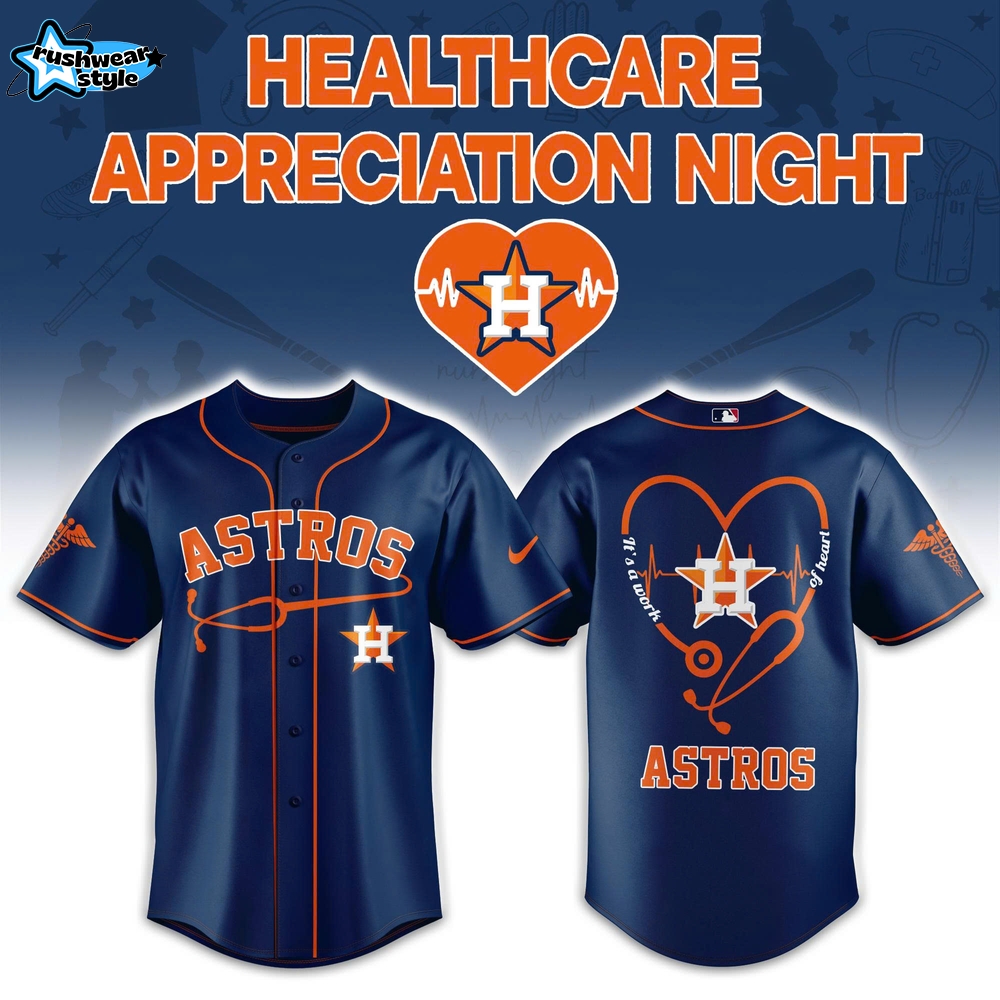 Houston Astros Healthcare Appreciation Night 2026 Limited Jersey | Jogger | Cap V2 Houston Astros Healthcare Appreciation Night 2026 Limited Jersey | Jogger | Cap V2