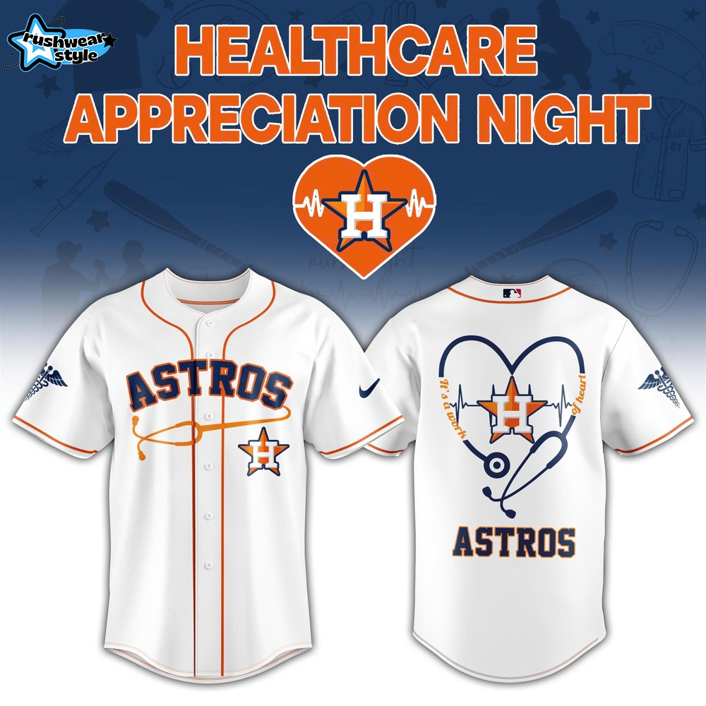 Houston Astros Healthcare Appreciation Night 2026 Limited Jersey | Jogger | Cap V2 Houston Astros Healthcare Appreciation Night 2026 Limited Jersey | Jogger | Cap V2