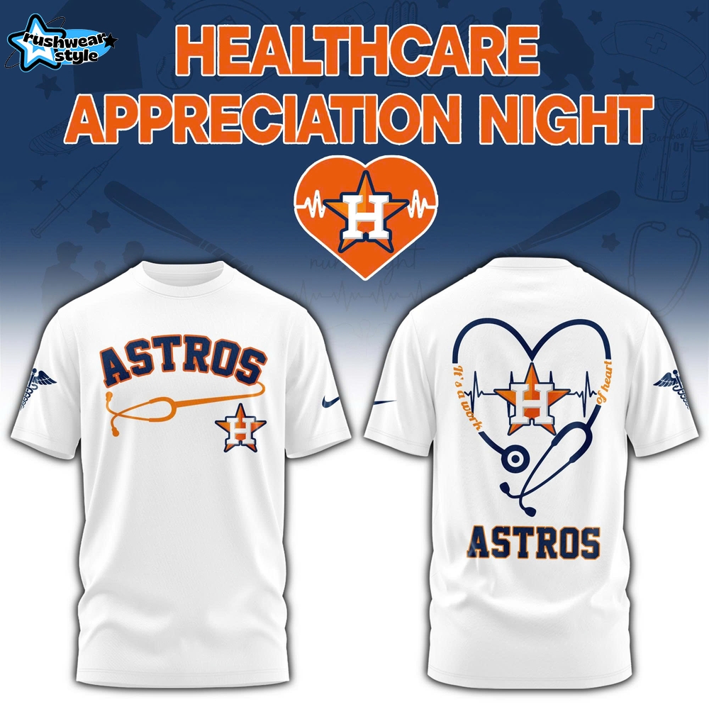 Houston Astros Healthcare Appreciation Night 2026 Special T-Shirt | Jogger | Cap V2 Houston Astros Healthcare Appreciation Night 2026 Special T-Shirt | Jogger | Cap V2