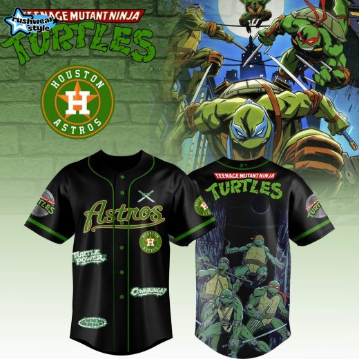 Houston Astros MLB x Teenage Mutant Ninja Turtles Custom Design 2026 Limited Edition Jersey