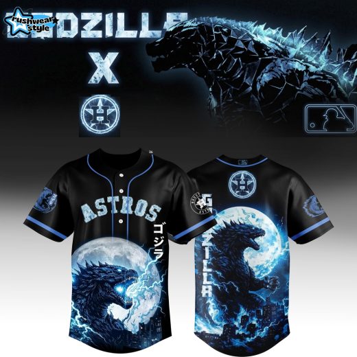 Houston Astros x Godzilla Legendary Jersey Black Limited Edition 2026