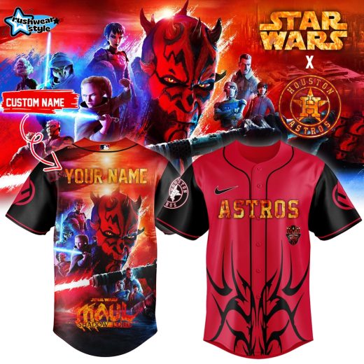 Houston Astros x Star Wars Maul Shadow Lord 2026 Limited Edition Jersey Version 1 Custom Name