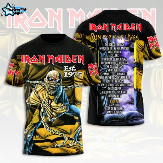 Iron Maiden World Tour 2026 All-Over Print 3D Apparel
