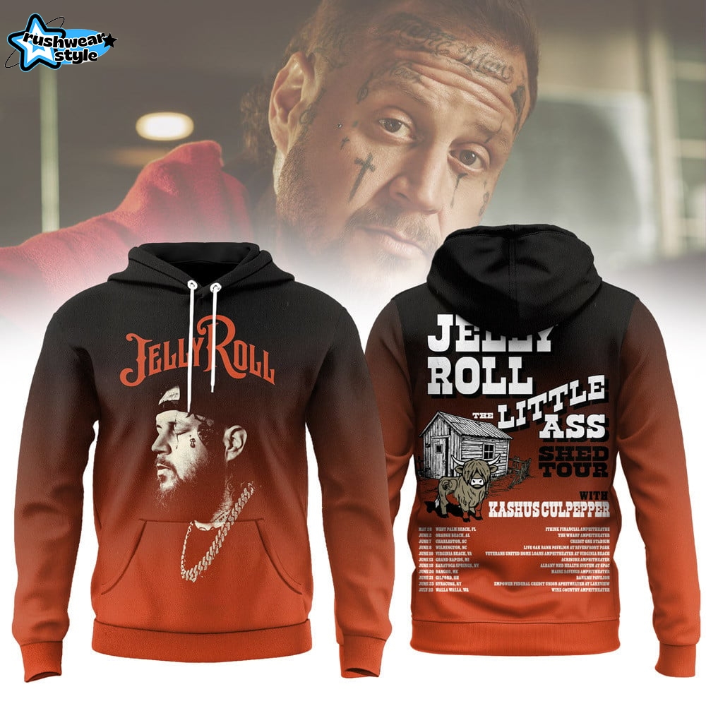 Jelly Roll Little Ass Shed Tour 2026 3D Graphic Hoodie Jelly Roll Little Ass Shed Tour 2026 3D Graphic Hoodie