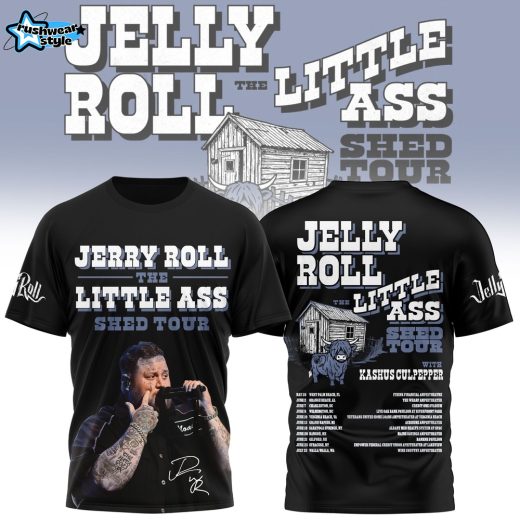 Jelly Roll Little Ass Shed Tour 2026 Black Edition Tee