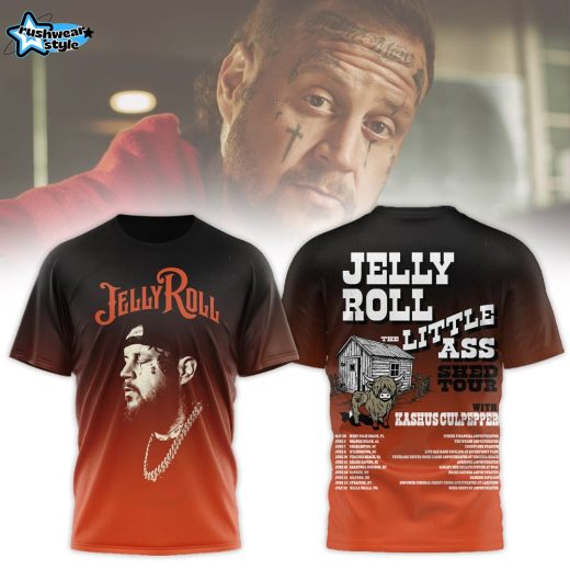 Jelly Roll Little Ass Shed Tour 2026 Full Print Concert T-Shirt