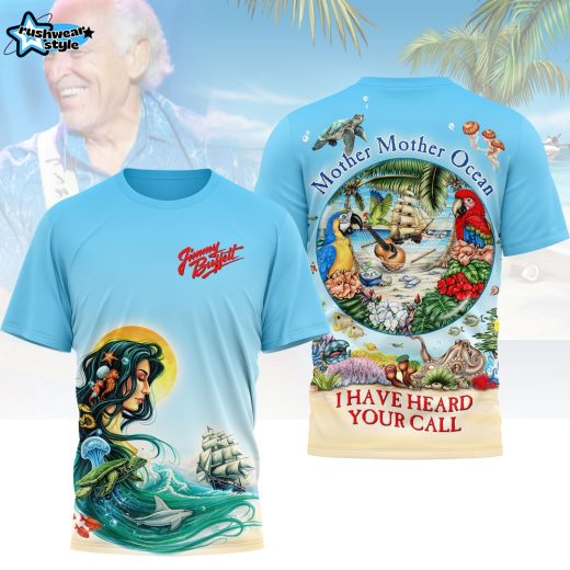 Jimmy Buffett Mother Ocean Lyric Inspired 3D Graphic Tee
